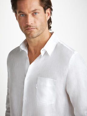 Men's Shirt Monaco Linen White