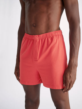 Men's Short Pyjamas Basel Micro Modal Stretch Paprika