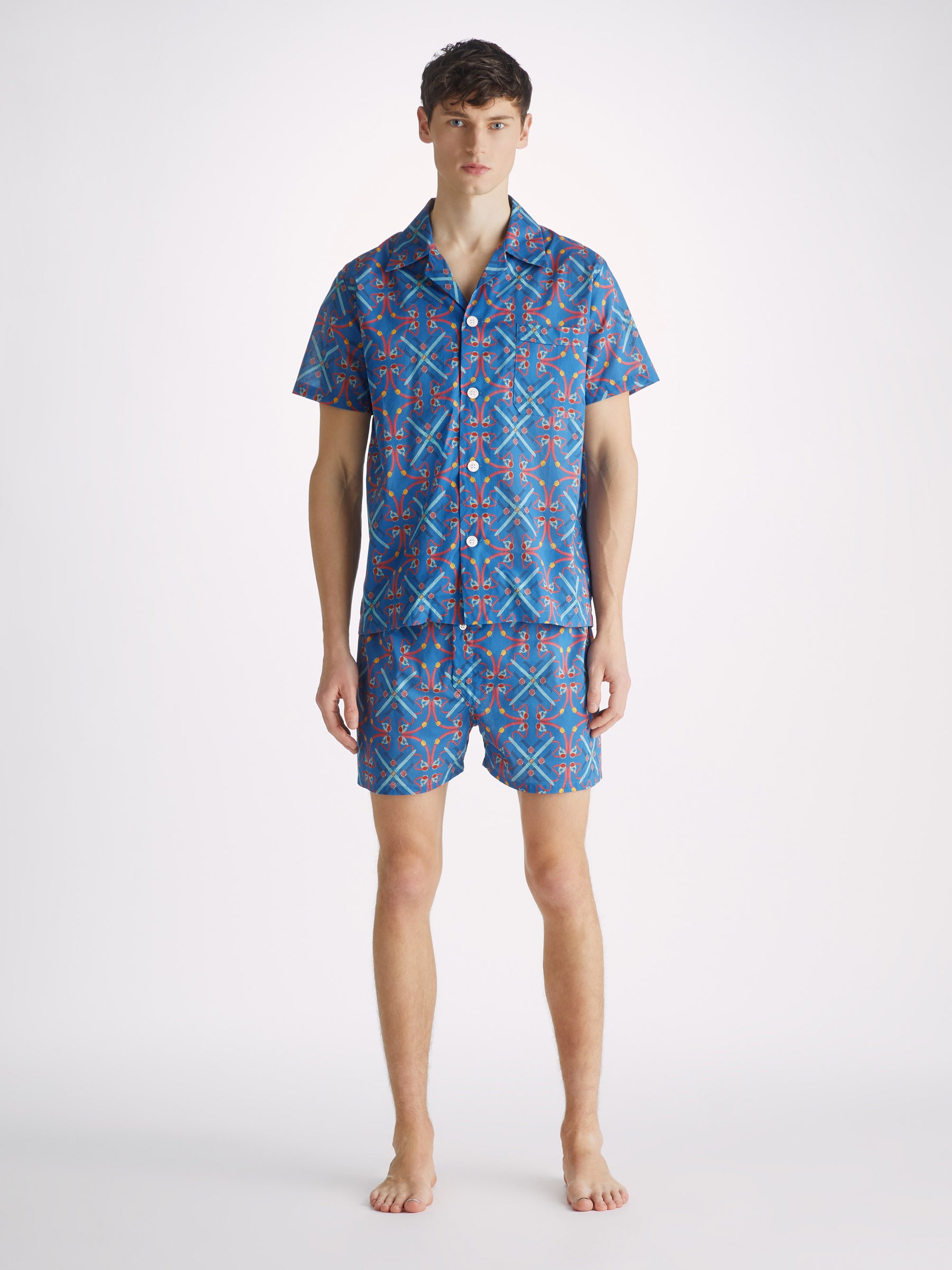 Men's Short Pyjamas Ledbury 64 Cotton Batiste Multi