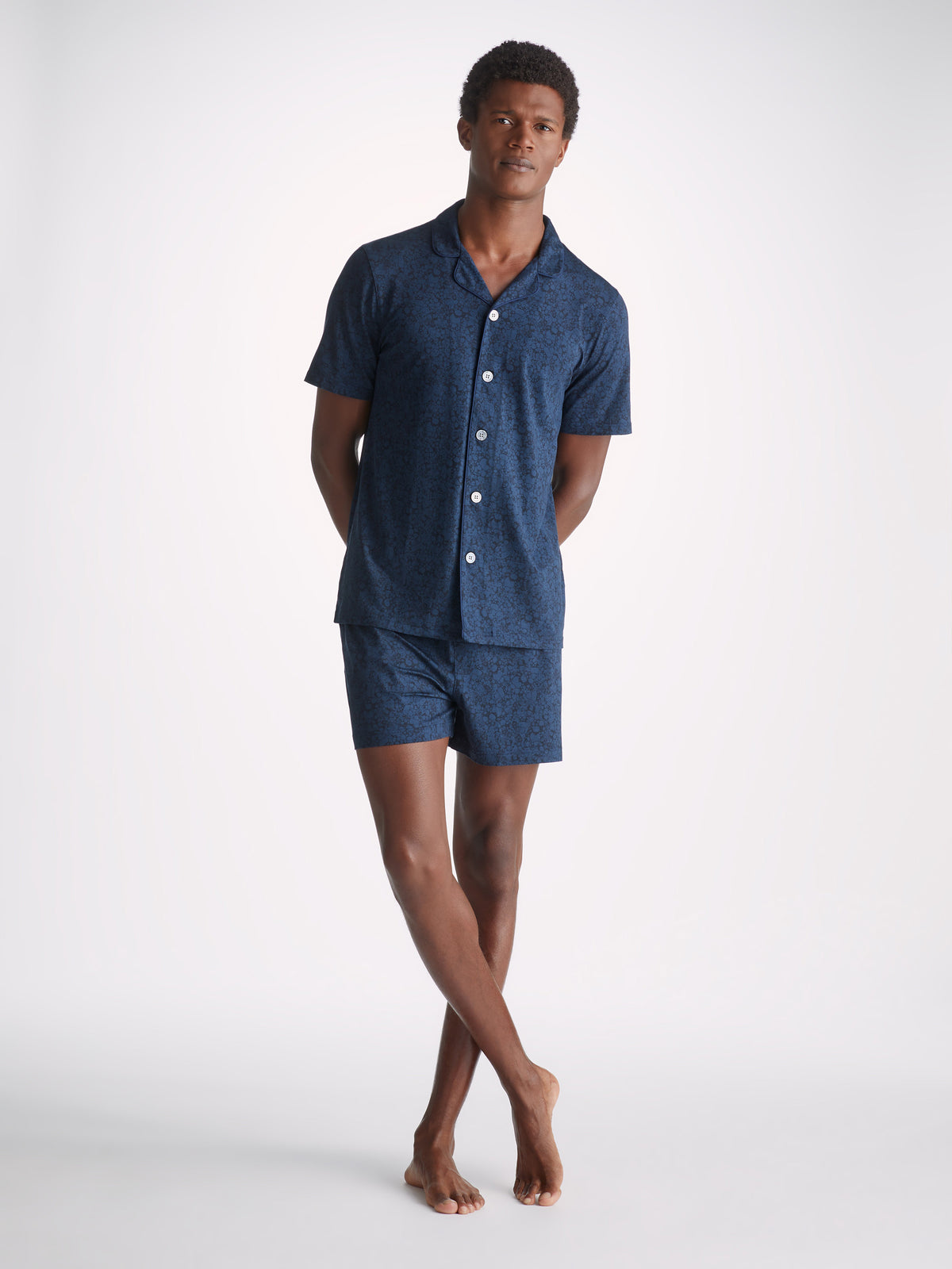 Men's Short Pyjamas London 10 Micro Modal Navy