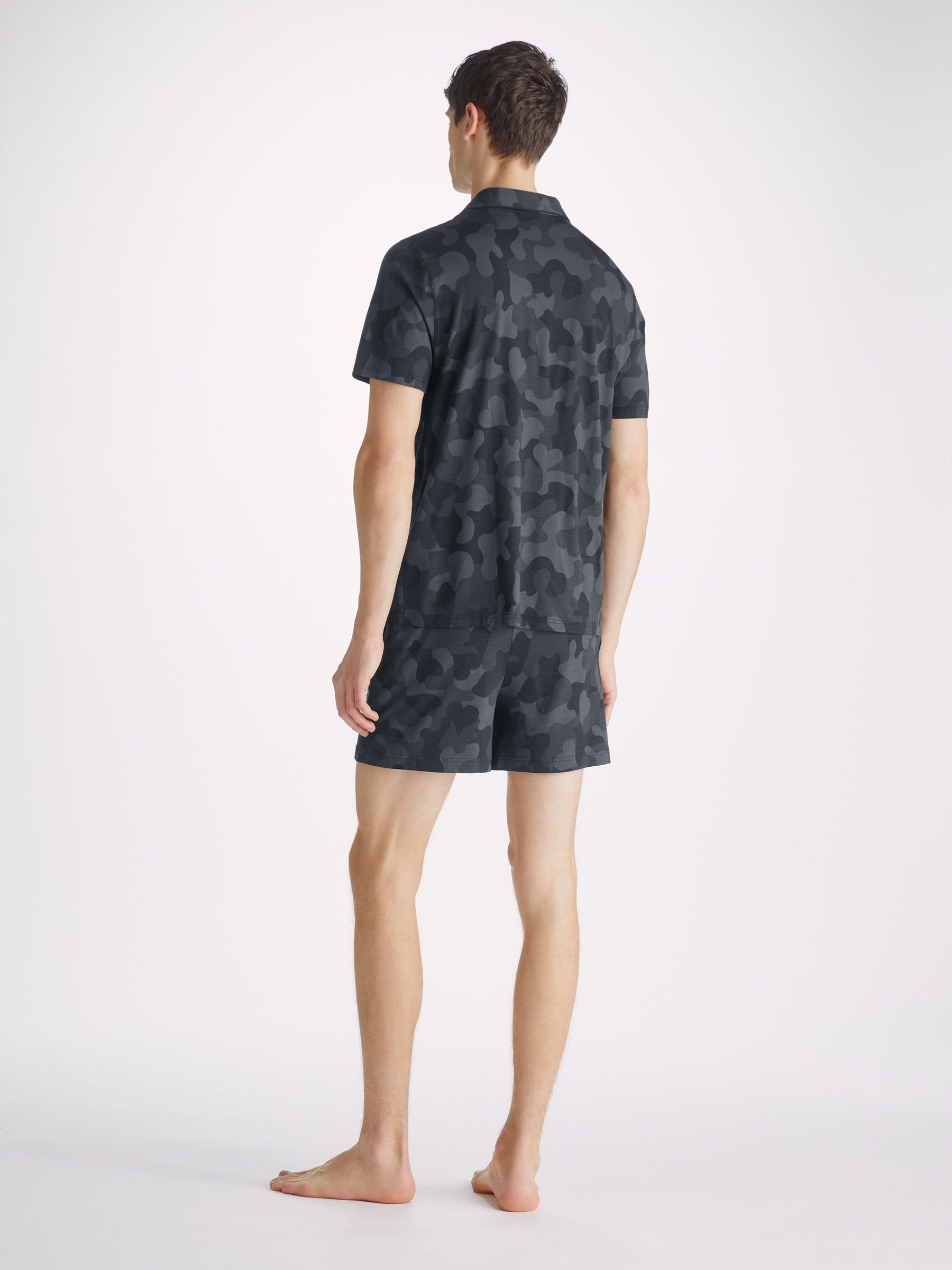 Men's Short Pyjamas London 11 Micro Modal Black