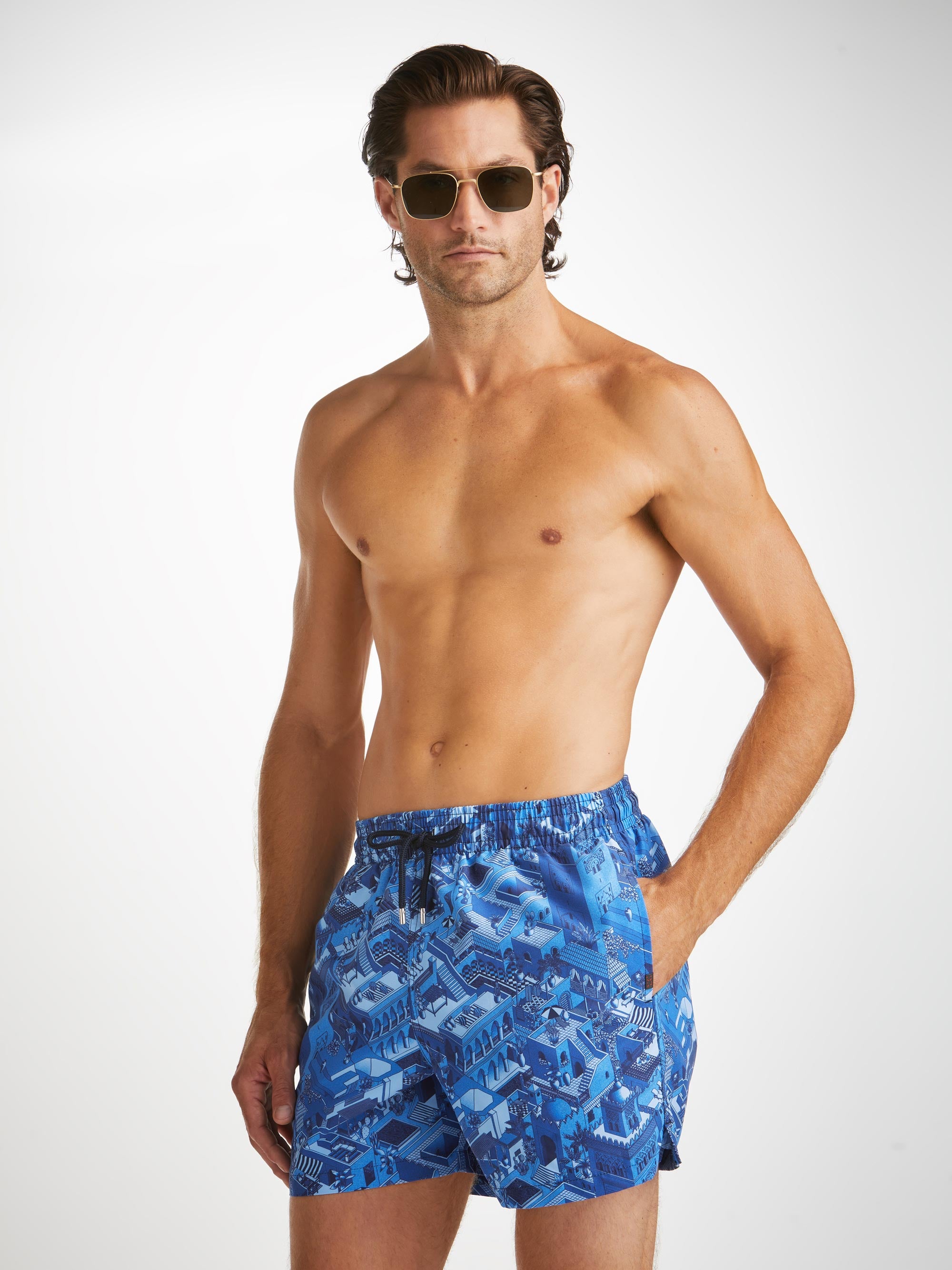 Men's Short Swim Shorts Maui 60 Blue