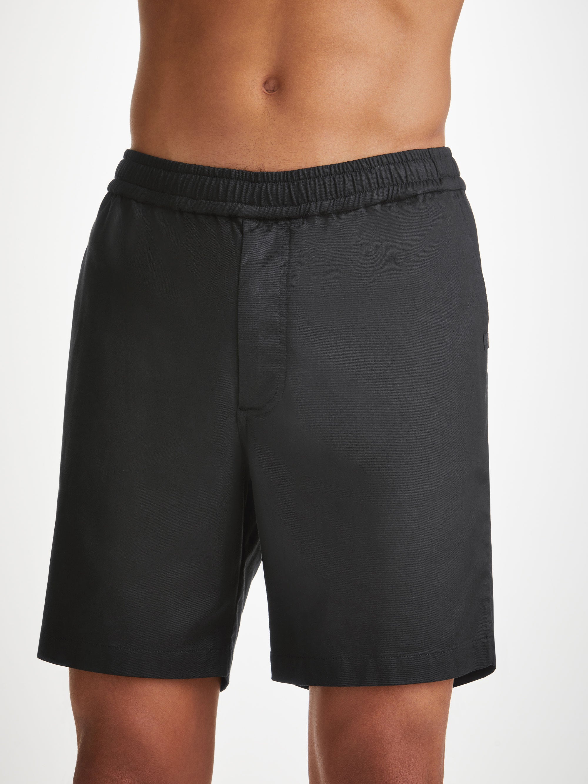 Men's Shorts Harris Lyocell Cotton Black