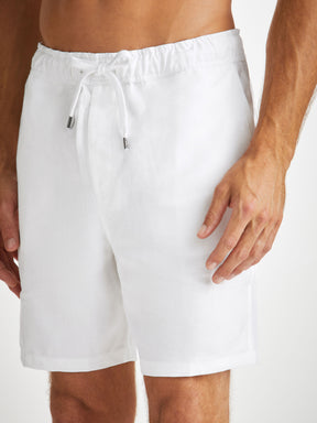 Men's Shorts Sydney Linen White