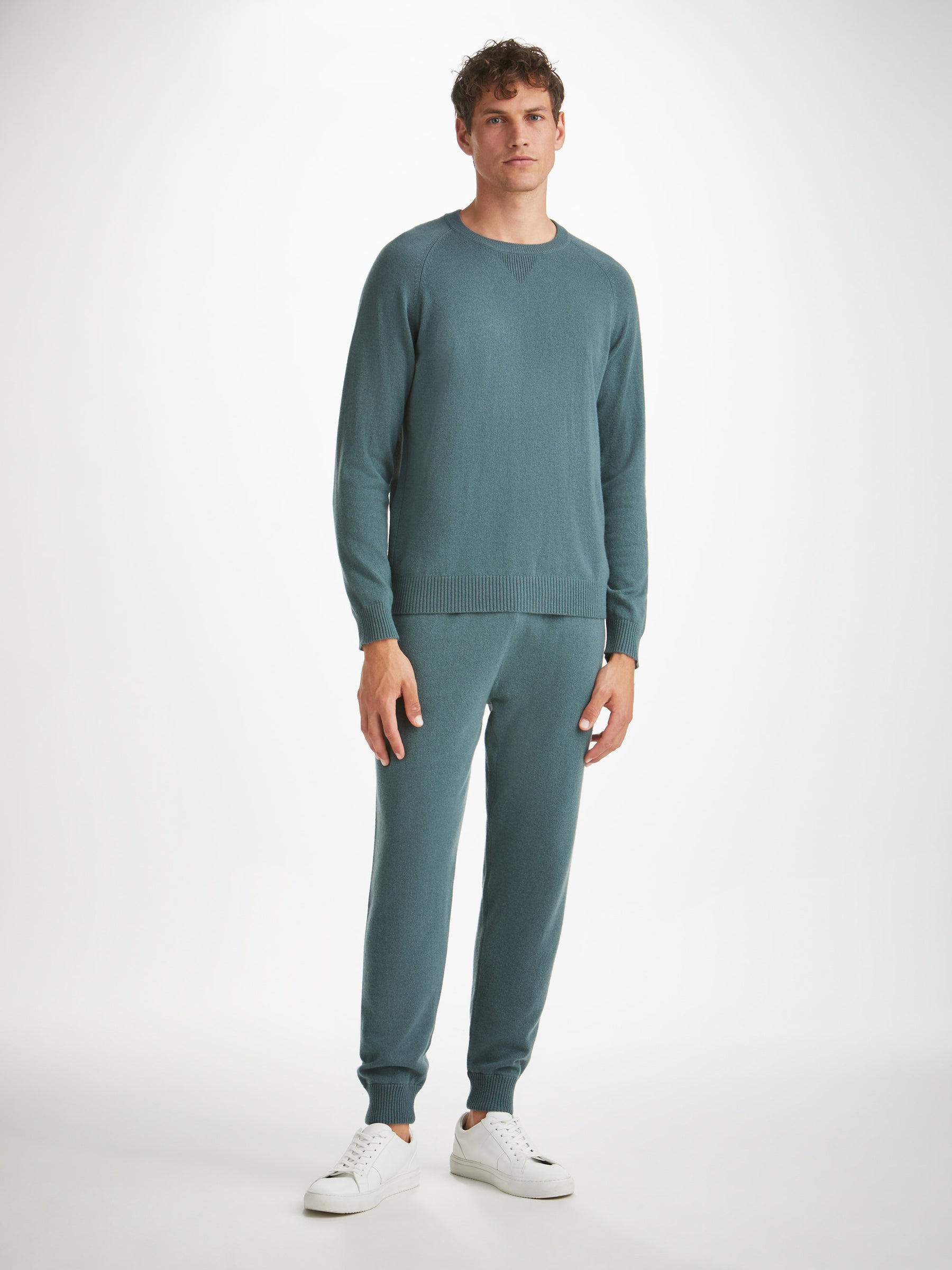 Men's Sweater Finley Cashmere Teal