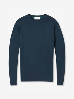 Men's Sweater Jacob Sea Island Cotton Navy