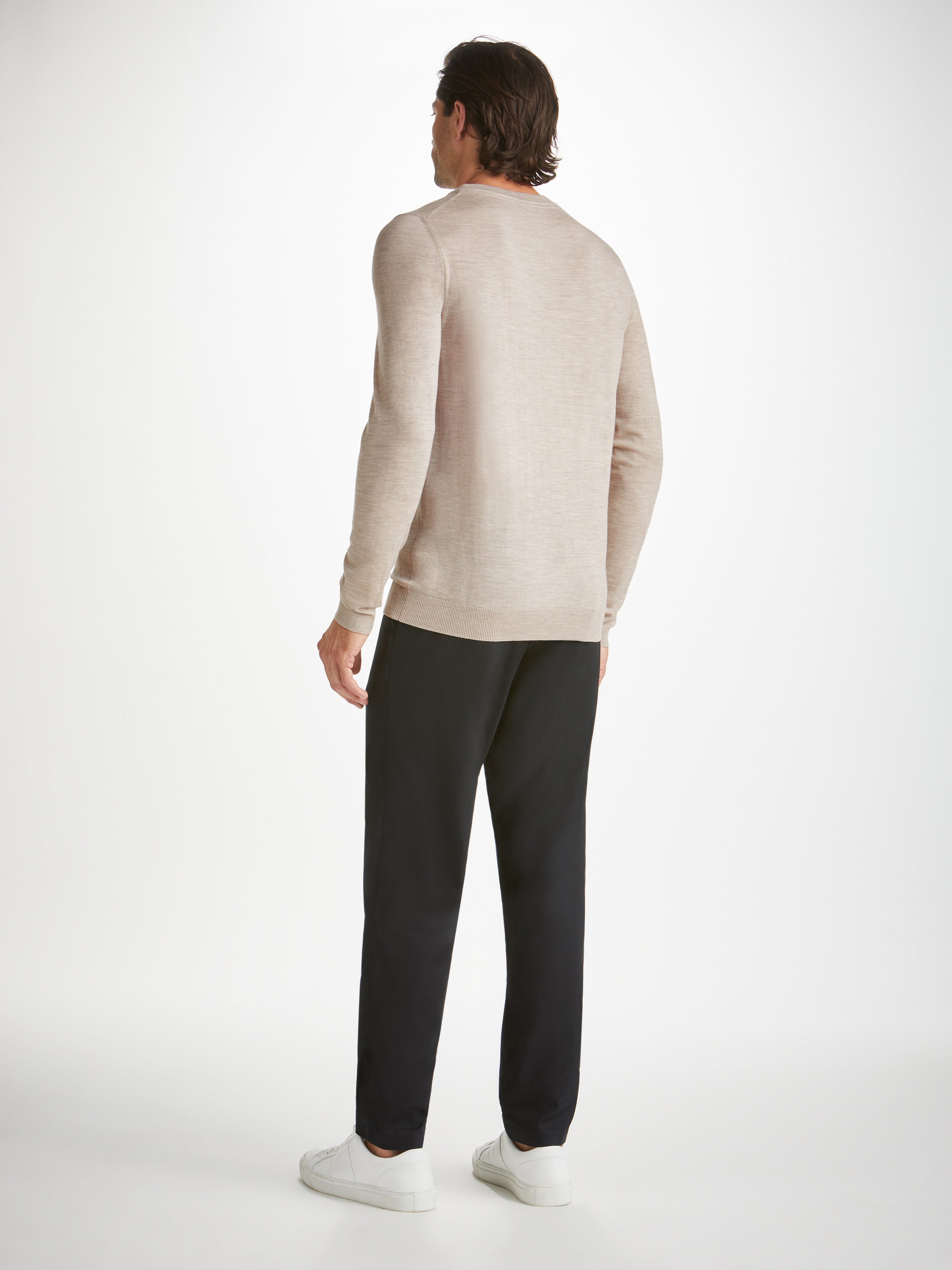 Men's Sweater Orson Merino Wool Oat