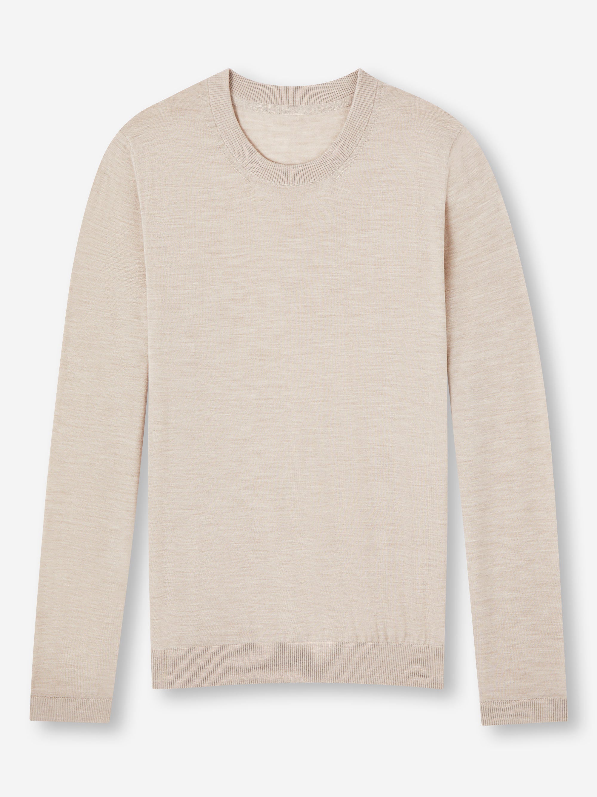 Men's Sweater Orson Merino Wool Oat