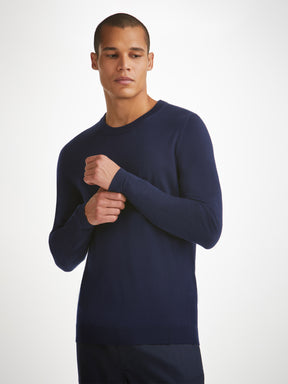 Men's Sweater Orson Merino Wool Navy