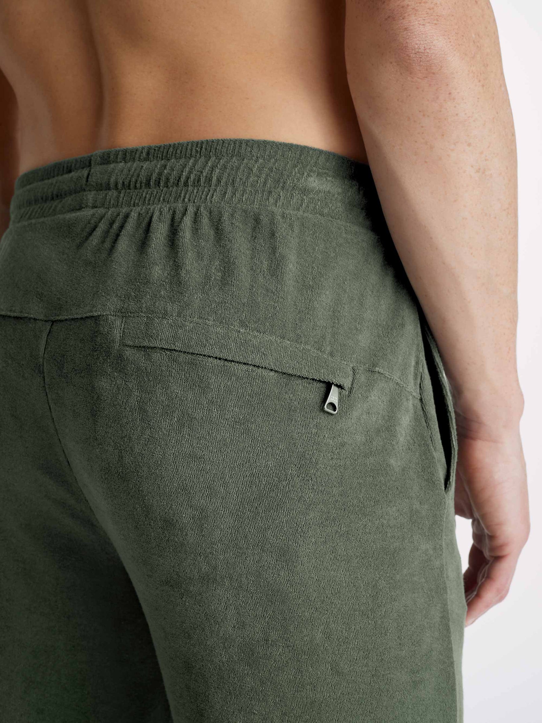 Men's Sweatpants Isaac Terry Cotton Soft Green