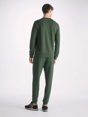 Men's Sweatshirt Quinn Cotton Modal Hunter Green