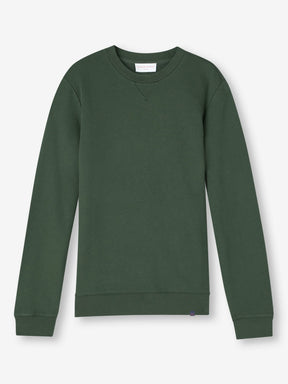 Men's Sweatshirt Quinn Cotton Modal Hunter Green