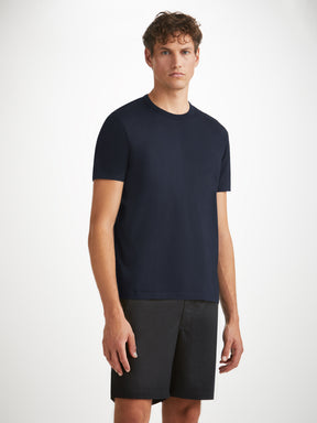 Men's T-Shirt Barny Pima Cotton Navy