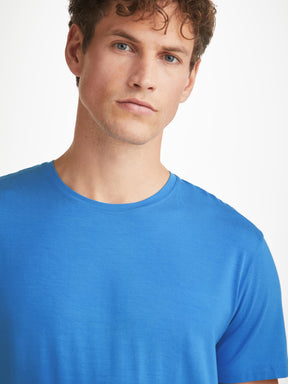 Men's T-Shirt Basel Micro Modal Stretch Azure Blue