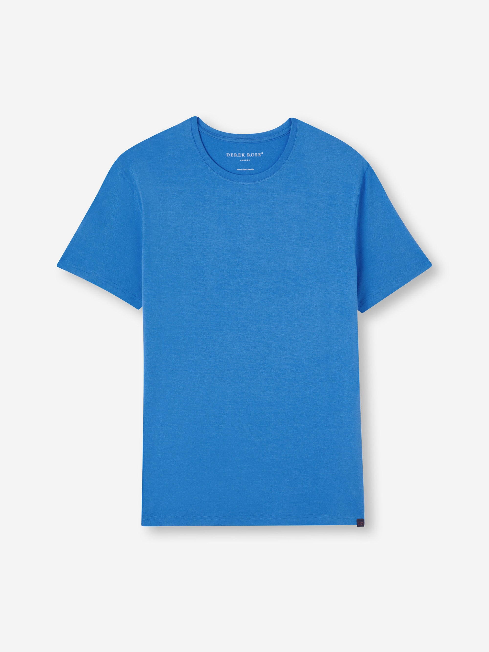 Men's T-Shirt Basel Micro Modal Stretch Azure Blue