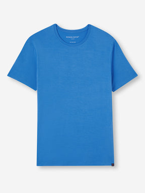 Men's T-Shirt Basel Micro Modal Stretch Azure Blue
