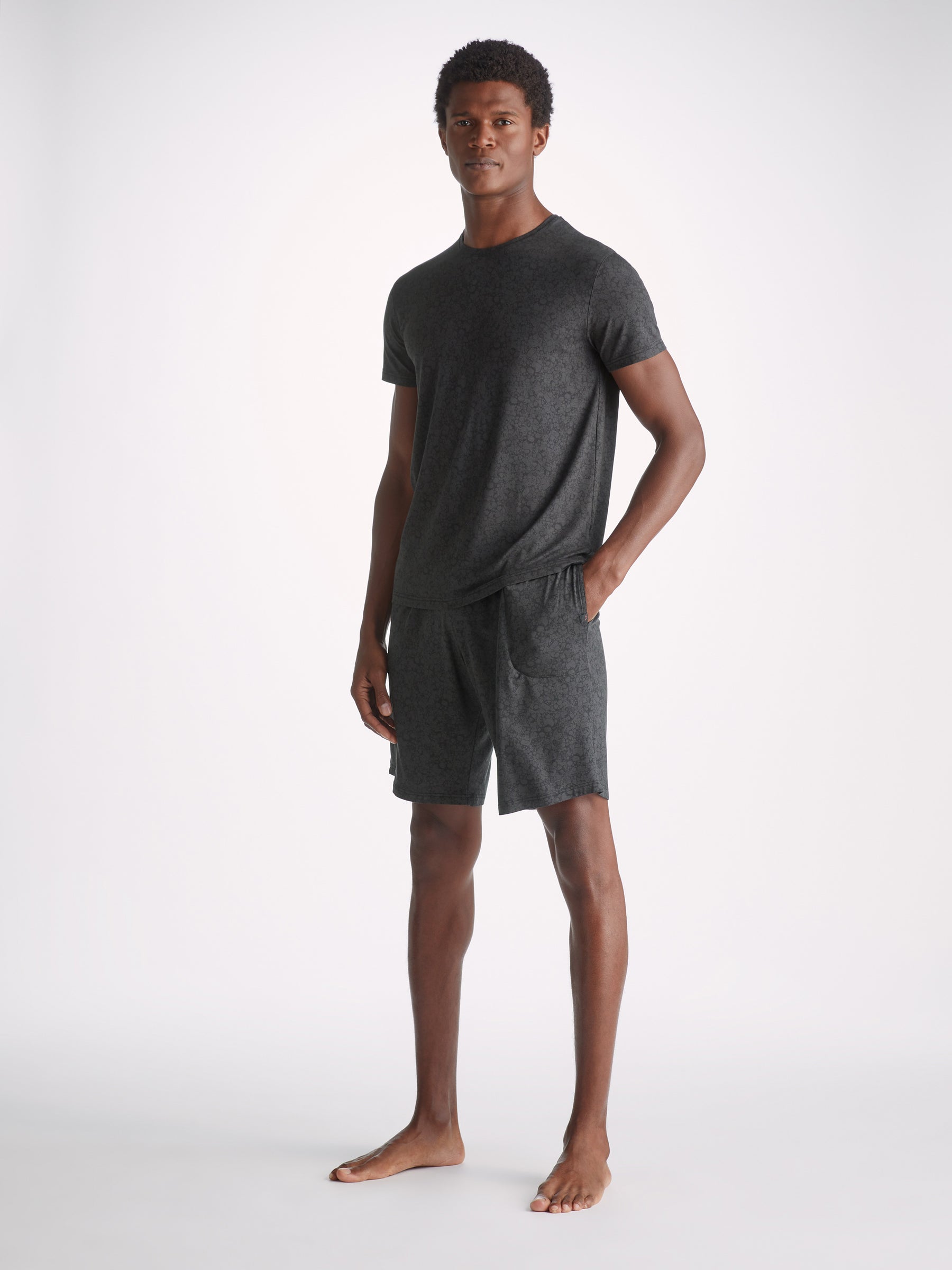 Men's T-Shirt London 10 Micro Modal Black