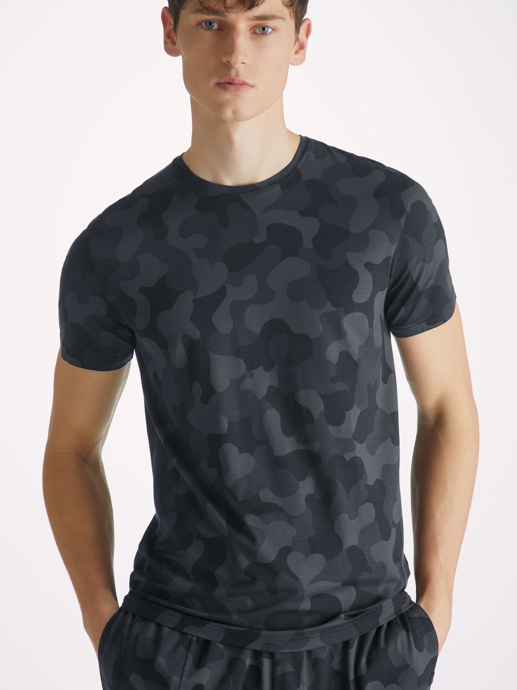 Men's T-Shirt London 11 Micro Modal Black