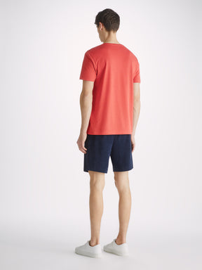 Men's T-Shirt Ramsay Pique Cotton Tencel Red