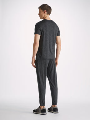 Men's Track Pants London 10 Micro Modal Black