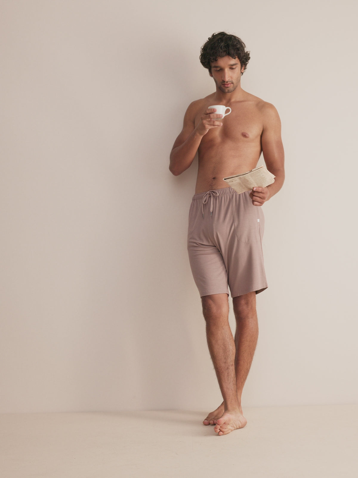 Basel Micro Modal Lounge Shorts Dusty Pink