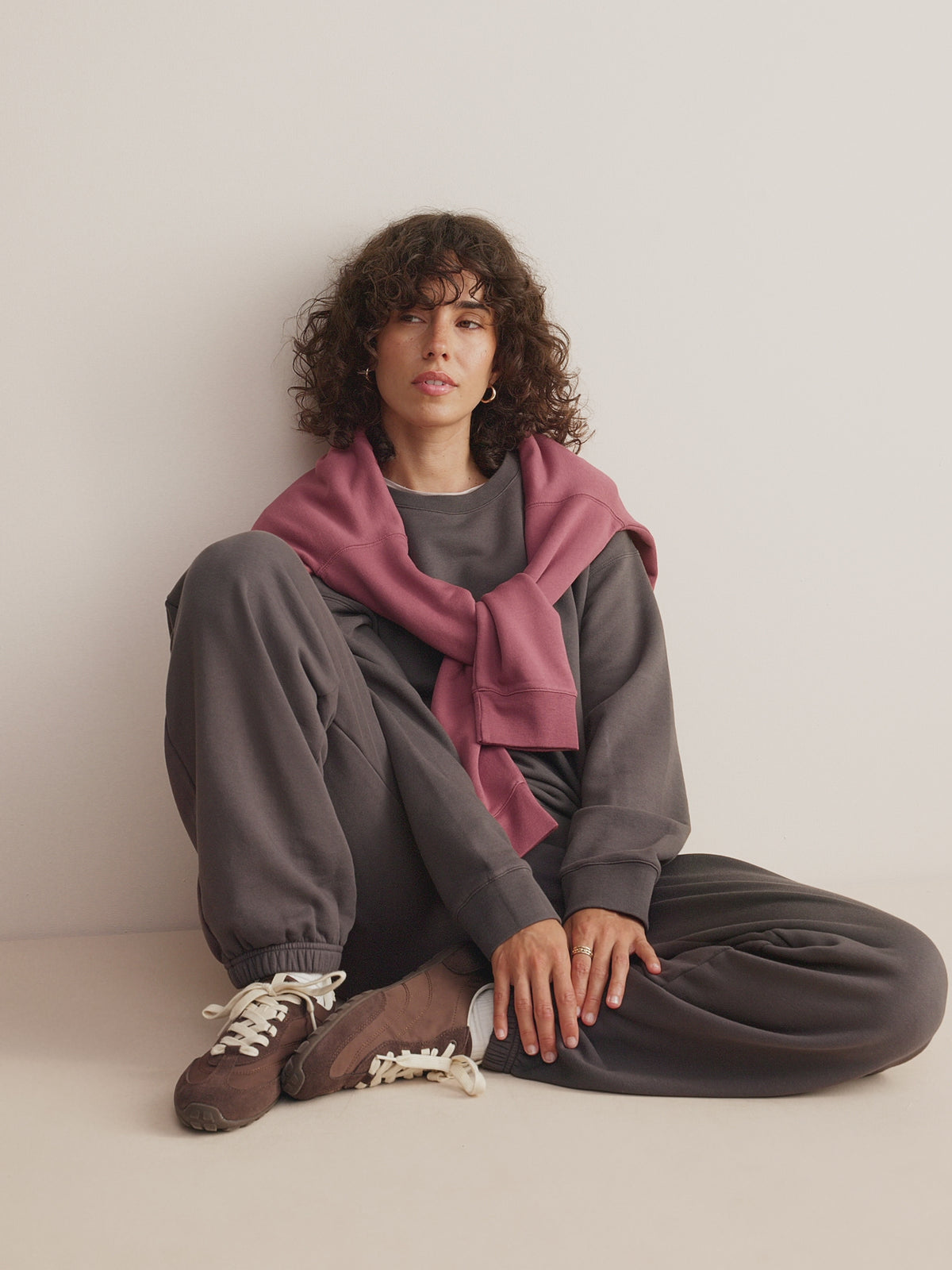 Harley Cotton Modal Sweatshirt Espresso Brown