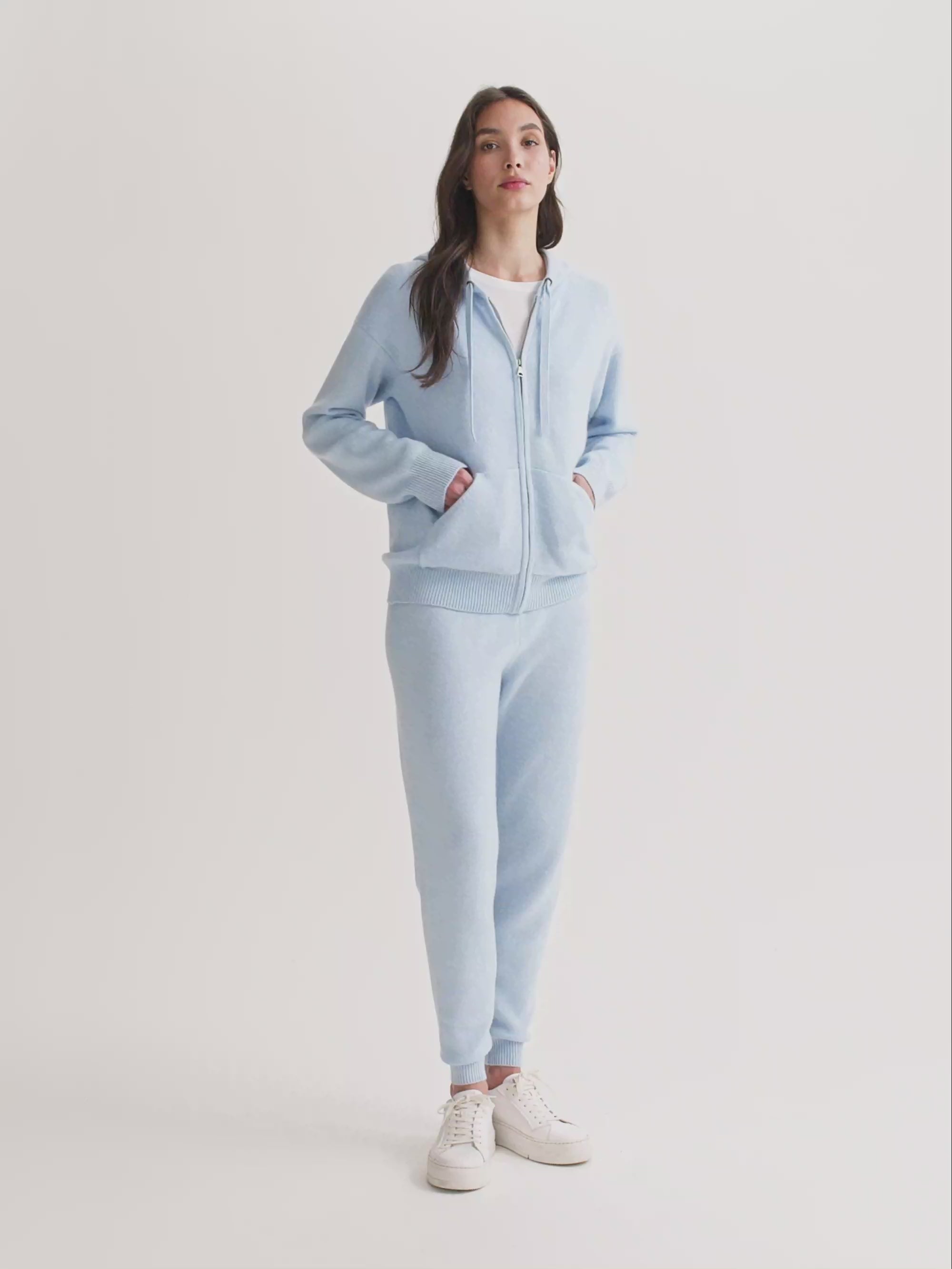 Women's Hoodie Daphne Cashmere Glacier Blue