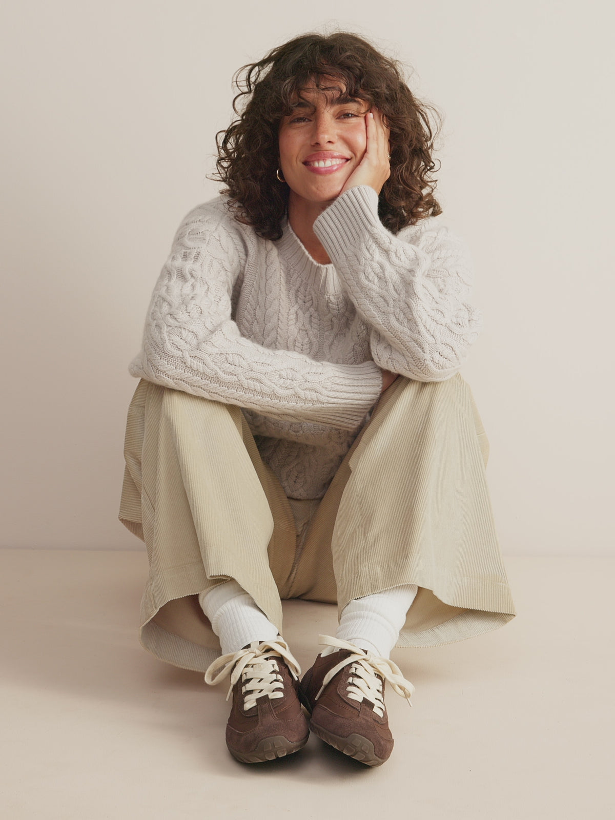Chloe Organic Cotton Corduroy Pants Fawn