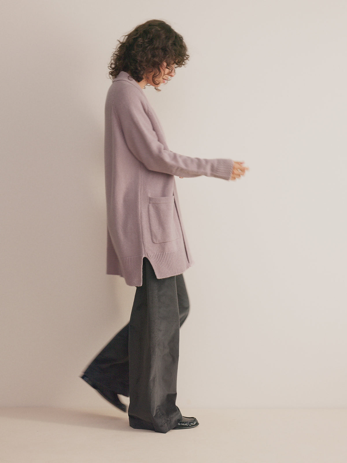 Nina Cashmere Cardigan Dusty Pink