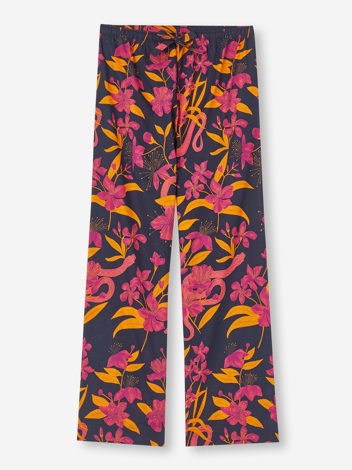 Women's Lounge Trousers Ledbury 68 Cotton Batiste Navy
