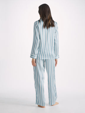 Women's Pyjamas Brindisi 90 Silk Satin Blue
