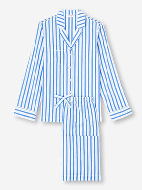 Women's Pyjamas Capri 23 Cotton Batiste Blue