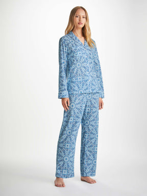 Women's Pyjamas Ledbury 69 Cotton Batiste Blue