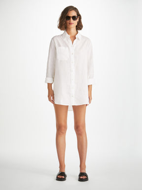 Women's Shirt Sicily Linen White