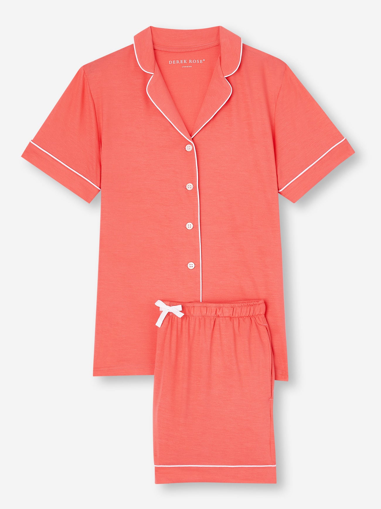 Women's Short Pajamas Lara Micro Modal Stretch Coral