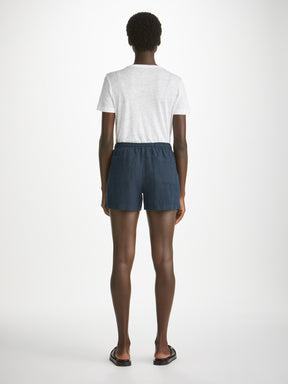 Women's Shorts Vienna Linen Navy