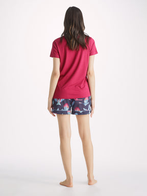 Women's T-Shirt Lara Micro Modal Stretch Berry