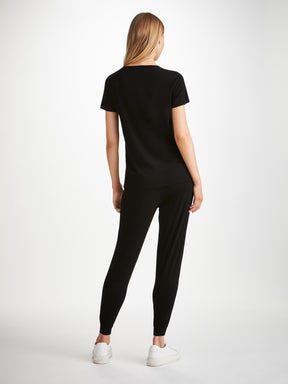 Women's T-Shirt Lara Micro Modal Stretch Black