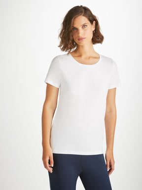 Women's T-Shirt Lara Micro Modal Stretch White