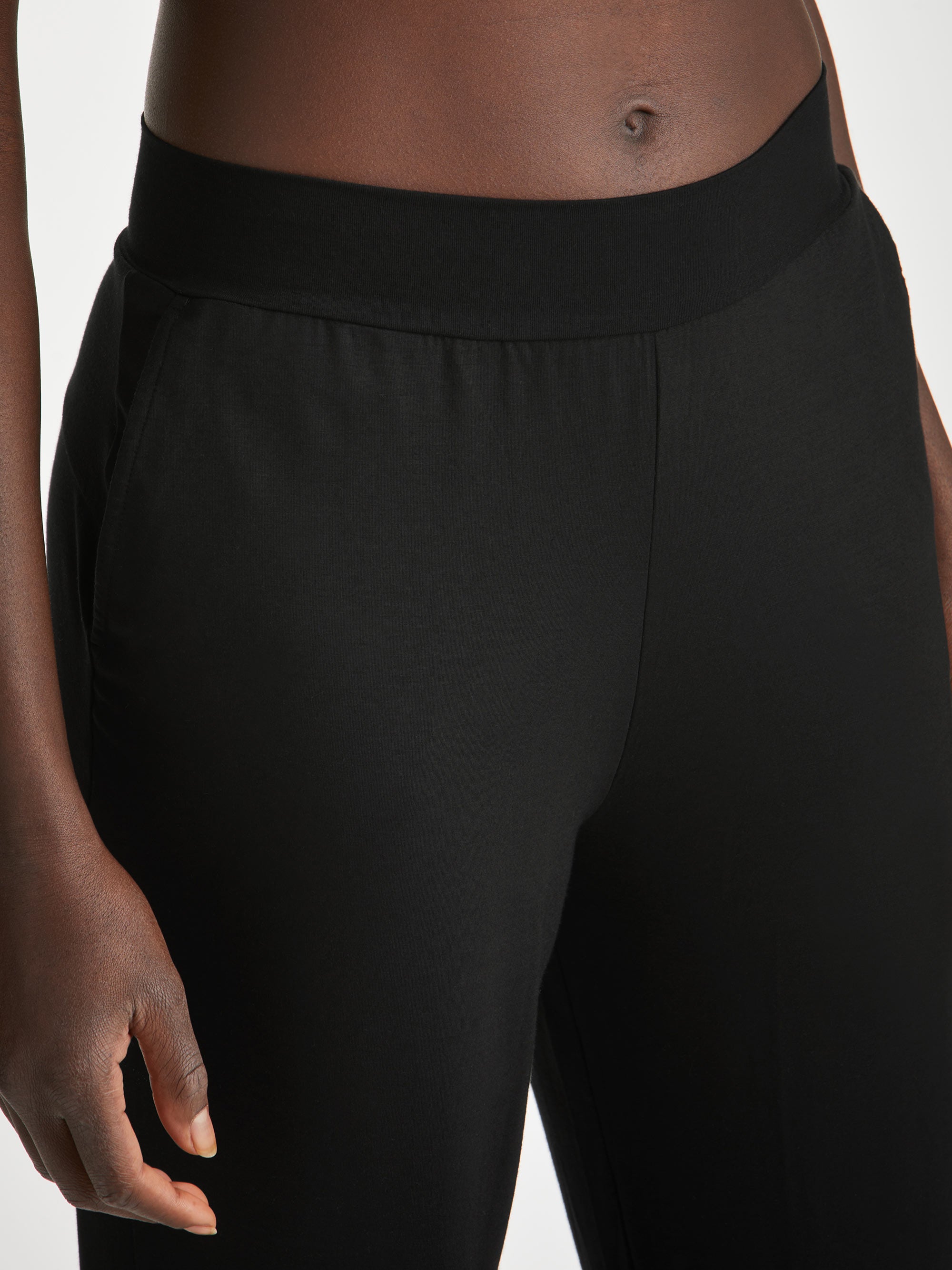 Women's Track Pants Basel Micro Modal Stretch Black