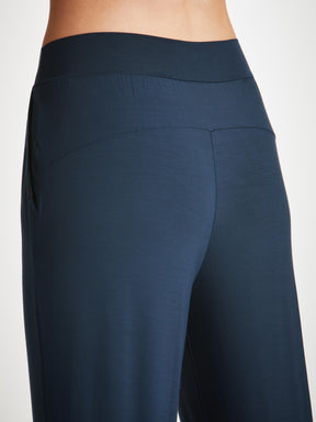 Women's Track Pants Basel Micro Modal Stretch Navy