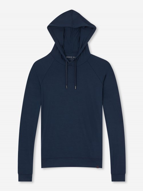 [[Women's Pullover Hoodie Basel Micro Modal Stretch Navy (Size)]]