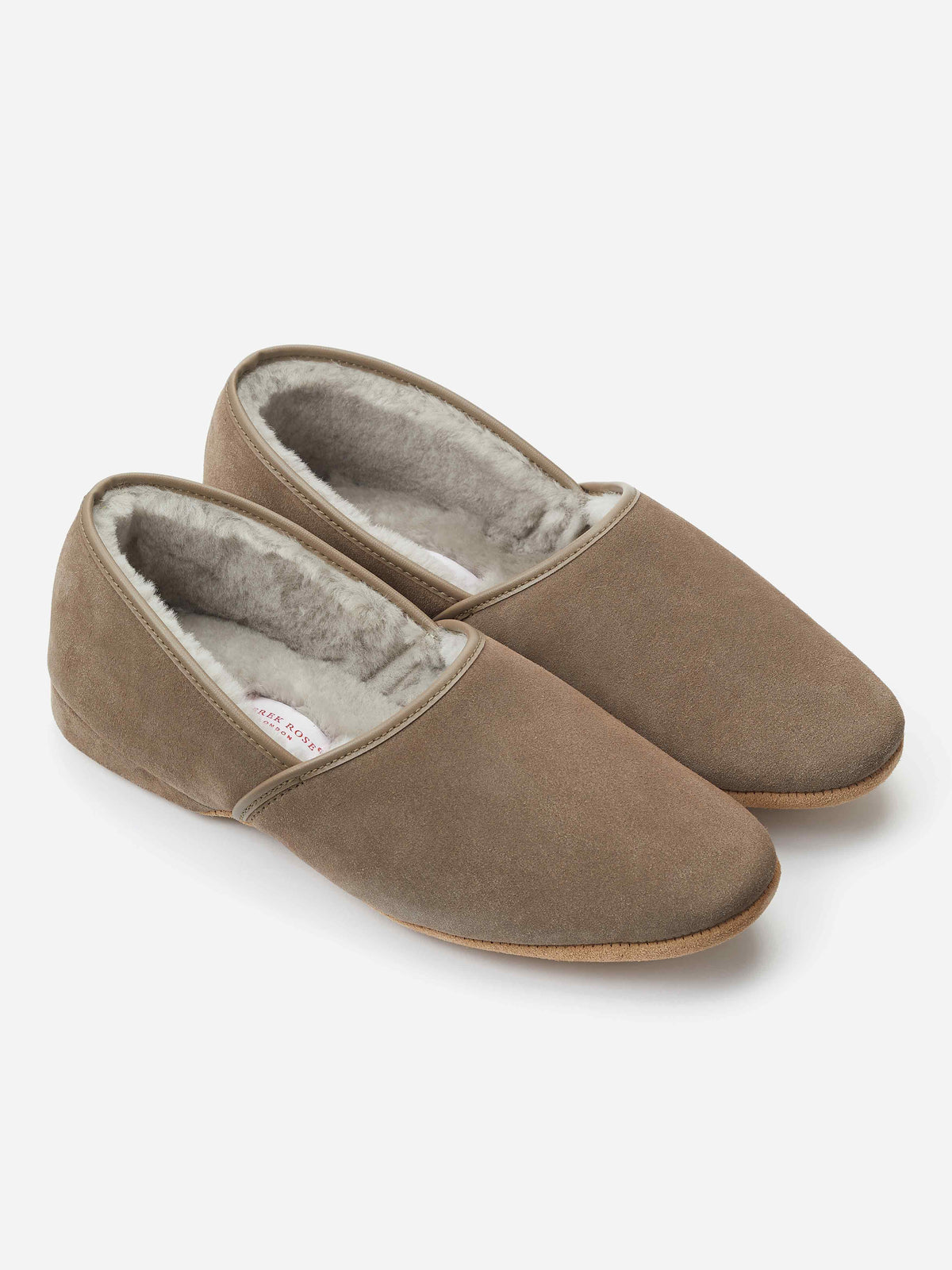 Outbound Men's Fleece Lined Leather Indoor House Slippers Non-Slip, Grey |  Canadian Tire