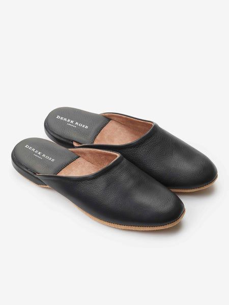 Darax leather mule slippers Clearance