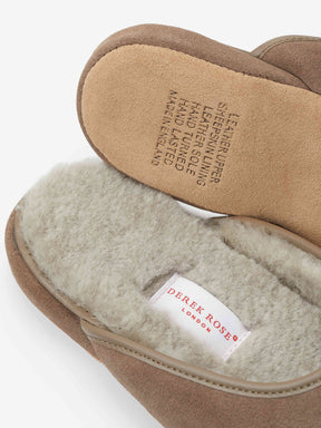 Slipper Douglas Sheepskin Beige | Derek Rose | Derek Rose