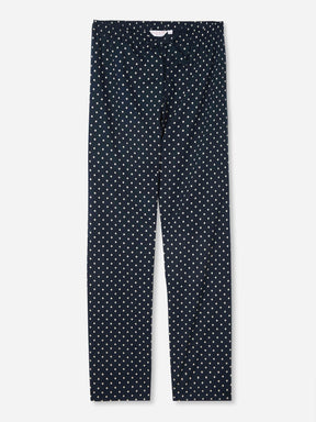 Women's Lounge Trousers Plaza 60 Cotton Batiste Navy