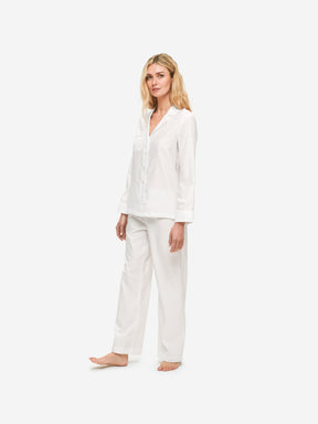 Women's Pyjamas Kate 7 Cotton Jacquard White