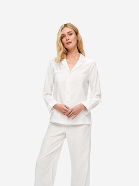 Women's Pyjamas Kate 7 Cotton Jacquard White