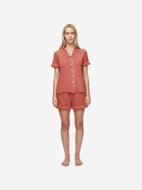 Women's Short Pyjamas Lara Micro Modal Stretch Soft Cedar