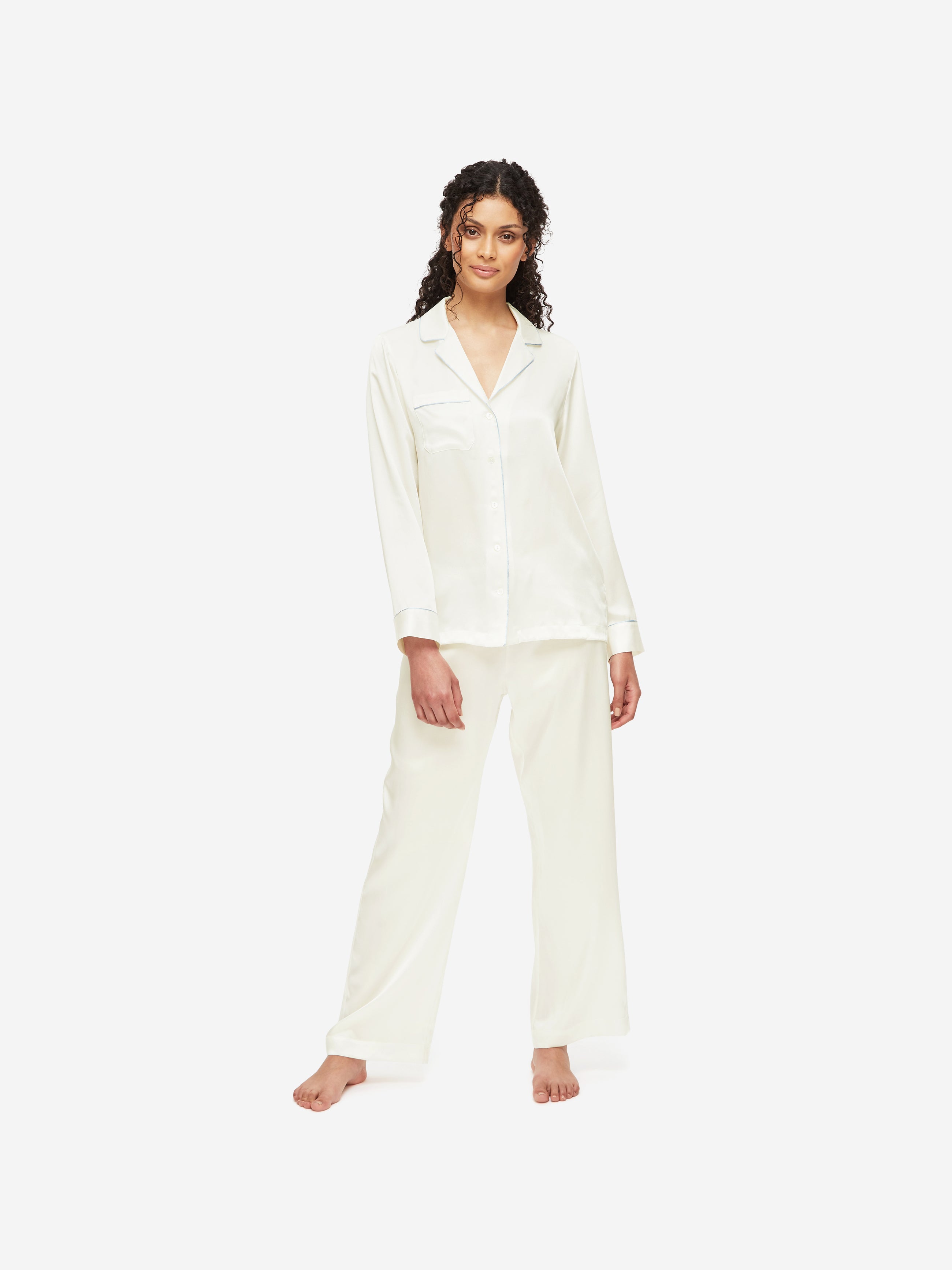Women's Pyjamas Bailey Silk Satin Ivory